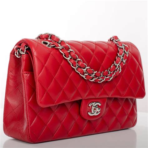 chanel bag red